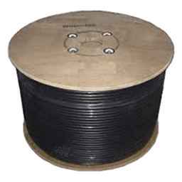Carrete de Cable Coaxial de Baja Perdida WILSONRG11 Tipo RG11. 75 Ohm de Impedancia. 152.4 Metros (500 Pies)