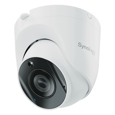 Cámara de Vigilancia TC500 | 5 Megapíxeles (2880x1620) | Lente 2.8 mm (110° H) | Visión Nocturna 30 mts | IP67 | IA para Detección de Personas y Vehículos | Compatible con Surveillance Station | Almacenamiento en mic