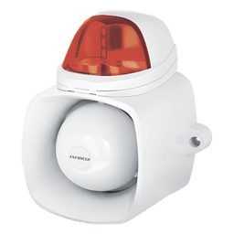 Sirena Estroboscópica Autónoma / 115 dB / IP65 / 12 Vcd / Audio MP3/WAV / Megafonía 20 W / Doble Entrada de Alarma
