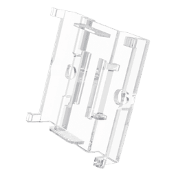 Soporte de Pared para Etiqueta Electrónica / Compatible 2.13" a 7.5" / Policarbonato Transparente / 37x36x10 mm / Diseño Modular
