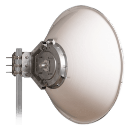 Antena Direccional de Alto Rendimiento / 35.5 ± 1 dBi  / 4 ft / 5.9-7.125 GHz / Conectores RP-SMA / Alto Aislamiento al Ruido / Fácil Montaje y herraje de acero inoxidable /  Radomo Incluido