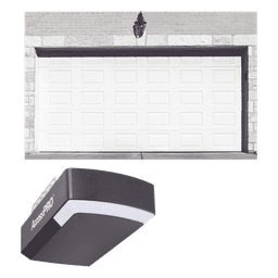 KIT COMPLETO Puerta D/ Garage 16x7 Pies / Cuadro Corto / Color blanco / Insulada / Incluye Motor FS1000APPRT / 1/2HP / Fuerte/Silencioso/Luz LED/Motor DC .