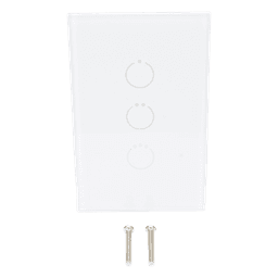 Interruptor Táctil Z-Wave Plus / 3 Circuitos / Alimentación Universal AC 85-260V / Frecuencias Multi-Región / Protección Sobrecorriente