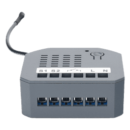 Micromódulo On/Off Z-Wave 700 / 1 Circuito / Doble Control / 85-260V AC / 10A / 44x38x17 mm