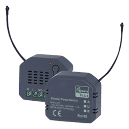 Micromódulo On/Off Shutter / Z-Wave 700 908.4 MHz / AC 85-260V / 1.7A / 44×38×17 mm / 1.73×1.50×0.67 in