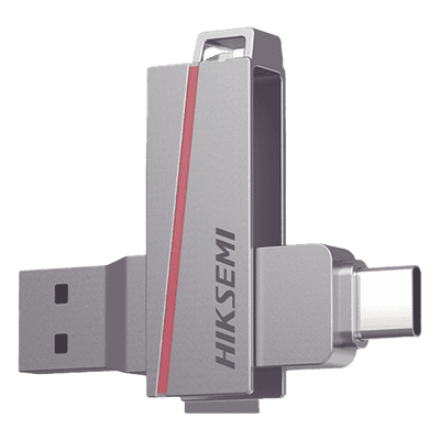 Memoria USB Dual de 256 GB / USB-C y USB-A / Transferencia de Alta Velocidad / Metálica / Compatible con Dispositivos Móviles, Windows, Mac y Linux