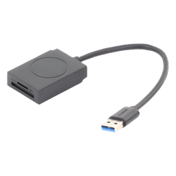 Lector de Tarjetas USB-A 3.0 / Dual Slot SD y MicroSD / 5 Gbps / Hasta 2 TB / Cable 15 cm (5.9 in)