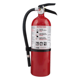 Extintor desechable multipropósito de polvo químico seco para fuegos clase A, B y C, uso en áreas de estar del hogar, paquete de 4 piezas de 4 lb