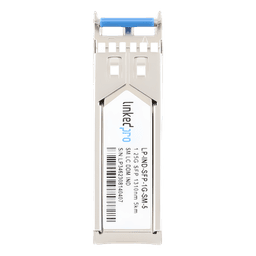 Transceptor Óptico Industrial SFP (Mini-Gbic) / Monomodo 1310 nm / 1.25 Gbps / 1000BASE / Conectores LC/UPC Dúplex / DDM / Hasta 5 km