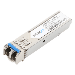 Transceptor Óptico Industrial SFP (Mini-Gbic) / Monomodo 1310 nm / 1.25 Gbps / 1000BASE / Conectores LC/UPC Dúplex / DDM / Hasta 5 km