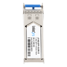 Transceptor Óptico SFP Industrial / Monomodo 1310 nm / 1.25 Gbps / 1000BASE-LX / LC/UPC Dúplex / DDM / Alcance 10 km (6.2 mi) / Rango -40 a 85°C