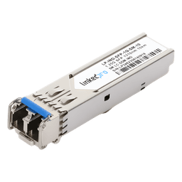 Transceptor Óptico SFP Industrial / Monomodo 1310 nm / 1.25 Gbps / 1000BASE-LX / LC/UPC Dúplex / DDM / Alcance 10 km (6.2 mi) / Rango -40 a 85°C