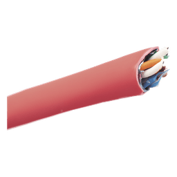Bobina de Cable UTP / Cat6A / 23 AWG / LSZH / 305 m (1000 pies) / Rojo