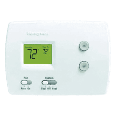 Termostato digital no programable de 1 etapa calor/frío para sistemas convencionales o bomba de calor sin calor auxiliar, serie Pro 3000
