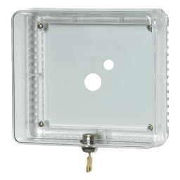 Guarda Antimanipulación para Termostato / Policarbonato Transparente / Montaje Vertical u Horizontal / Cerradura con Llave / Tamaño Mediano