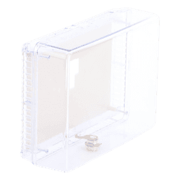 Guarda Antimanipulación para Termostato / Policarbonato Transparente / Montaje Vertical u Horizontal / Cerradura con Llave / Tamaño Grande