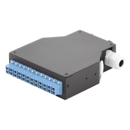 Distribuidor de Fibra Óptica / Riel DIN / 12 Acopladores LC/UPC Duplex / Monomodo / 24 Fusiones / 4 x 12.6 x 14.2 cm (1.57 x 4.96 x 5.59 in)
