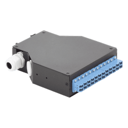 Distribuidor de Fibra Óptica / Riel DIN / 12 Acopladores LC/UPC Duplex / Monomodo / 24 Fusiones / 4 x 12.6 x 14.2 cm (1.57 x 4.96 x 5.59 in)