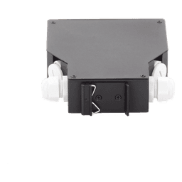 Distribuidor de Fibra Óptica / Riel DIN / 6 Acopladores SC/UPC Dúplex Monomodo / Charola 24 Fusiones / IP67 / 4x12.6x14.2 cm