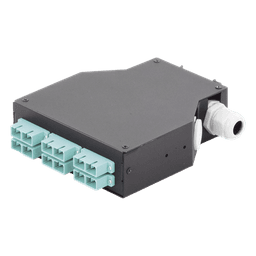 Distribuidor de Fibra Óptica / Riel DIN / 6 Acopladores SC/UPC / Multimodo / 24 Fusiones / 0.13 x 0.41 x 0.47 ft