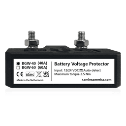 Protector de Baterías / 12/24 VCD Automático / 40 A Continuos / IP66 / Caída de Voltaje 40 mV