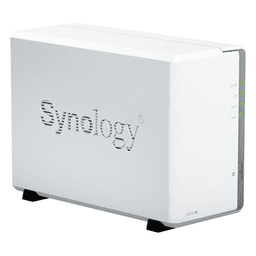 NAS DiskStation DS223j | 2 Bahías | CPU Realtek RTD1619B 1.7 GHz | 1 GB DDR4 | Puerto 1GbE RJ-45 | USB 3.2 Gen 1 | Compatible con HDD y SSD | Synology DSM | RAID 0, 1, JBOD | SMB, AFP, NFS, FTP | Vigilancia IP