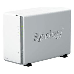 NAS DiskStation DS223j | 2 Bahías | CPU Realtek RTD1619B 1.7 GHz | 1 GB DDR4 | Puerto 1GbE RJ-45 | USB 3.2 Gen 1 | Compatible con HDD y SSD | Synology DSM | RAID 0, 1, JBOD | SMB, AFP, NFS, FTP | Vigilancia IP