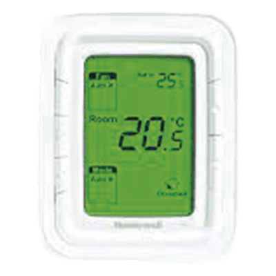 Termostato digital / Serie T6861 / Fan & Coil 2-4 tubos / Vertical / 220 VCA / Ventilador 3 velocidades / Control de válvula