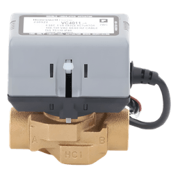 Válvula Motorizada de 2 Vías / Actuador Integrado / Conexión BSPT 3/4" / Control On/Off / 100-130 VCA / Flujo Bidireccional