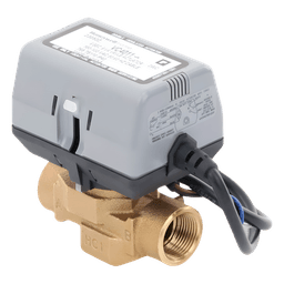 Válvula Motorizada de 2 Vías / Actuador Integrado / Conexión BSPT 3/4" / Control On/Off / 100-130 VCA / Flujo Bidireccional