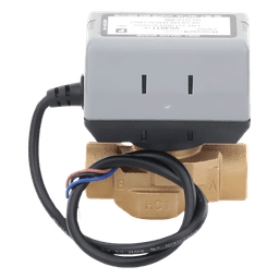 Válvula Motorizada de 2 Vías / Actuador Integrado / Conexión BSPT 3/4" / Control On/Off / 100-130 VCA / Flujo Bidireccional