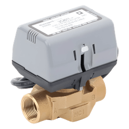 Válvula Motorizada de 2 Vías / Actuador Integrado / Conexión BSPT 3/4" / Control On/Off / 100-130 VCA / Flujo Bidireccional