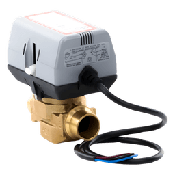 Válvula de Zona Motorizada / 2 Vías / 3/4" BSPT / Actuador 200-240 VAC / Cartucho Reemplazable / Agua-Glicol 60%