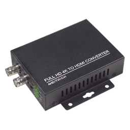 Convertidor de video / CVI TVI AHD CVBS a HDMI / Salida 1080P 60fps / Bucle BNC / Soporte 8MP / Alimentación 5V 1A