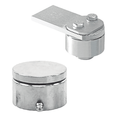 Kit de Bivelo y Tejuelo / Acero Galvanizado / 650 kg / 220,000 Ciclos / 2.13 ft Puertas
