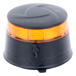 Baliza LED Recargable, Compacta y Discreta, Color Ámbar, Con Montaje Magnético y de Succión