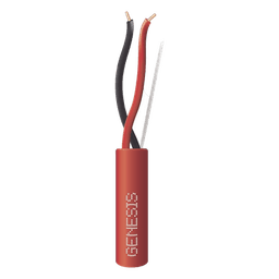 Bobina de 305 m (1000 ft) / Cable para Incendio 2x16 AWG / Plenum FPLP / Rojo