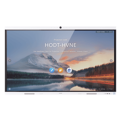 HUAWEI IdeaHub B2, Pantalla interactiva para Colaboración Inteligente, 65", 4K UHD, Android 9, Wi-Fi, blanco Jade.