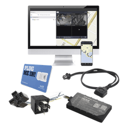 Kit de Rastreador 4G LTE Cat 1 / Bluetooth 4.0 / Batería 170 mAh / Incluye SIM, Plataforma 1 Mes, Relevador y Botón de Pánico