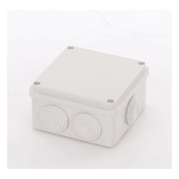 Caja de Derivación / 7 Glándulas Recortables / IP55 / -40 a 120°C / 100 x 100 x 54 mm (3.9 x 3.9 x 2.1 in)