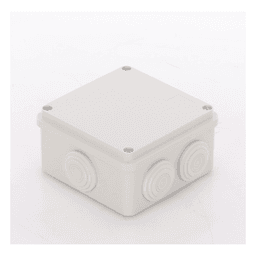 Caja de Derivación / 7 Glándulas Recortables / IP55 / -40 a 120°C / 100 x 100 x 54 mm (3.9 x 3.9 x 2.1 in)