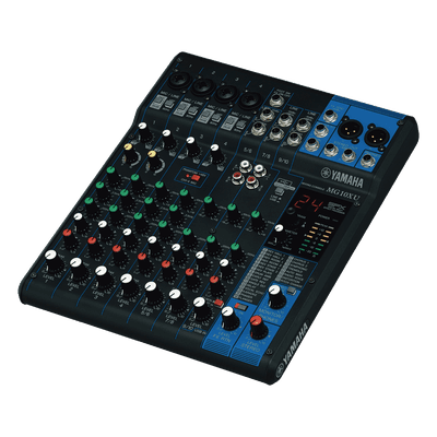 Mezcladora de Audio | 10 Canales | Perillas | 4 Entradas de Micrófono/Línea | 3 entradas Estéreo | Efectos | USB