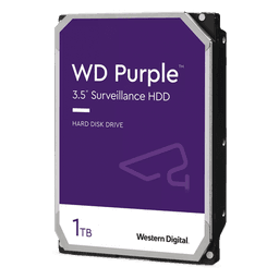 Disco Duro Purple de 1 TB / 5400 RPM / Optimizado para Soluciones de Videovigilancia / Uso 24-7 / 3 Años de Garantia