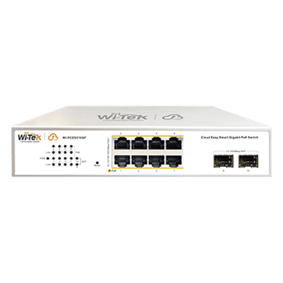 Switch PoE Administrable / 8 Puertos Gigabit PoE af/at / 2 x SFP Gigabit / Presupuesto PoE 120 W / Administración Cloud