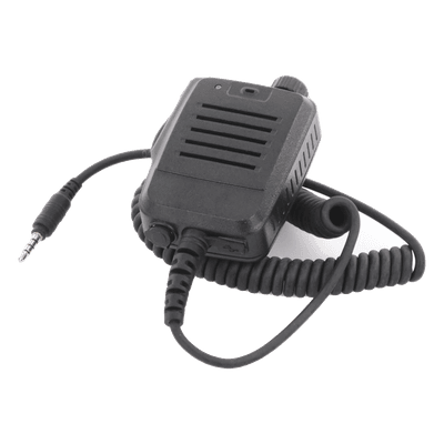Micrófono-Bocina de Solapa / Conector Jack 3.5 mm / Diseño Compacto / Radiocomunicación Discreta / Ambientes Ruidosos