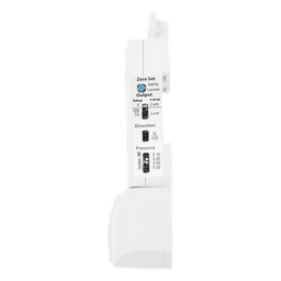 Sensor de presión diferencial de medios secos con 4 rangos seleccionables, salida universal, pantalla LCD y sonda incluida