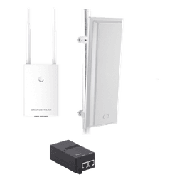 Kit de radio GWN7605LR con antena TXS25619DP, para amplia cobertura de WiFi en 90º, frecuencia (2.4 a 2.5 GHz) y (5.1 a 6.5 GHz), 1.27 Gbps y administración desde la nube gratuita