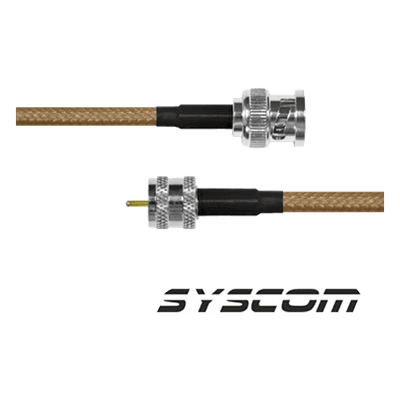 Jumper de 30cm con cable Cable LP142 con conectores BNC MACHO/MINI UHF MACHO.