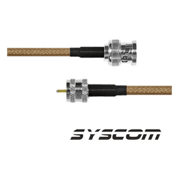 Jumper de 30cm con cable Cable LP142 con conectores BNC MACHO/MINI UHF MACHO.