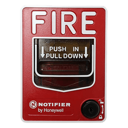 Estación Manual de Alarma Contra Incendio / Doble Acción / Con Cerradura y Llave / Exterior / UL 38 / ADA / Caja SB-I/O Incluida